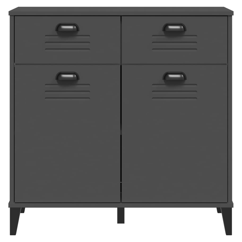 Skænk VIKEN Antracit 80x40x80 cm Træ Materiale