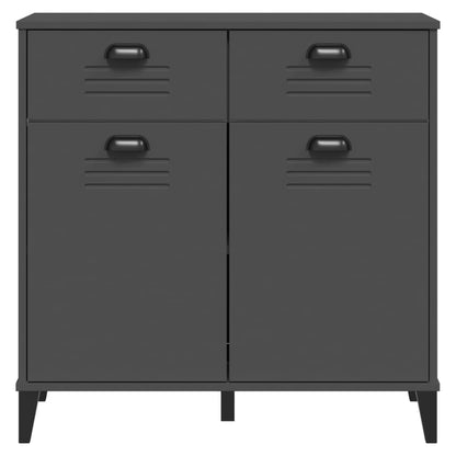 Skænk VIKEN Antracit 80x40x80 cm Træ Materiale