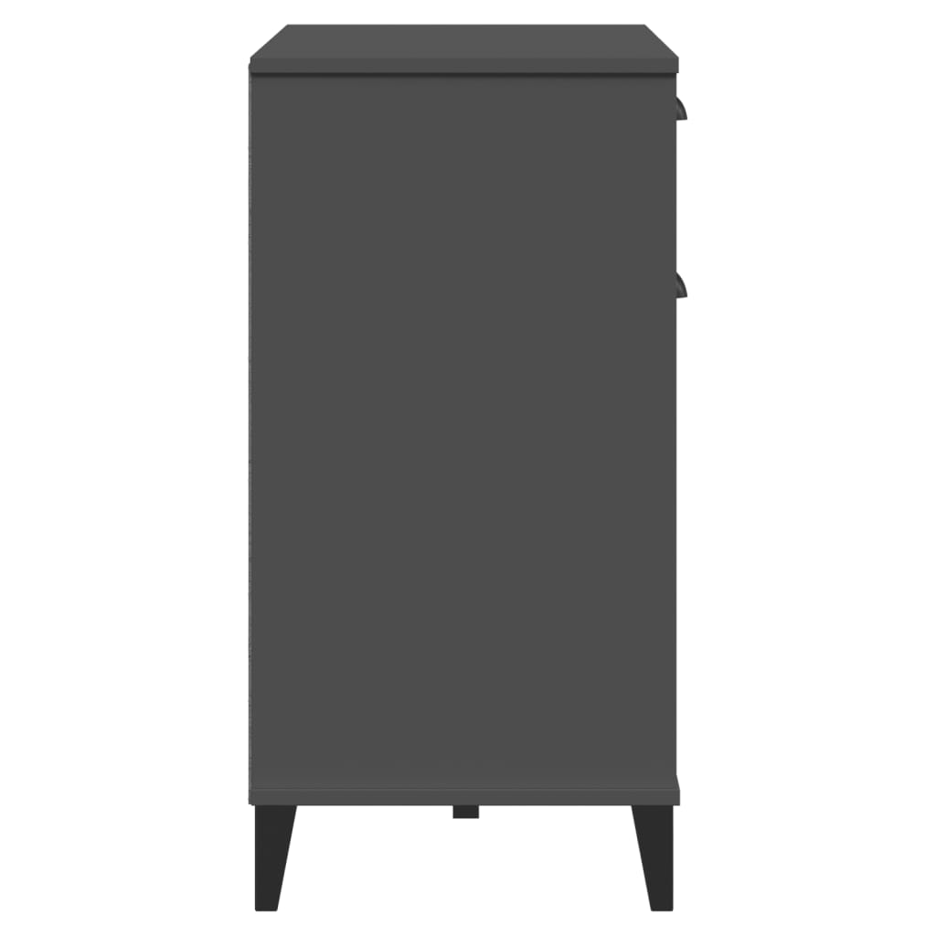 Skænk VIKEN Antracit 80x40x80 cm Træ Materiale