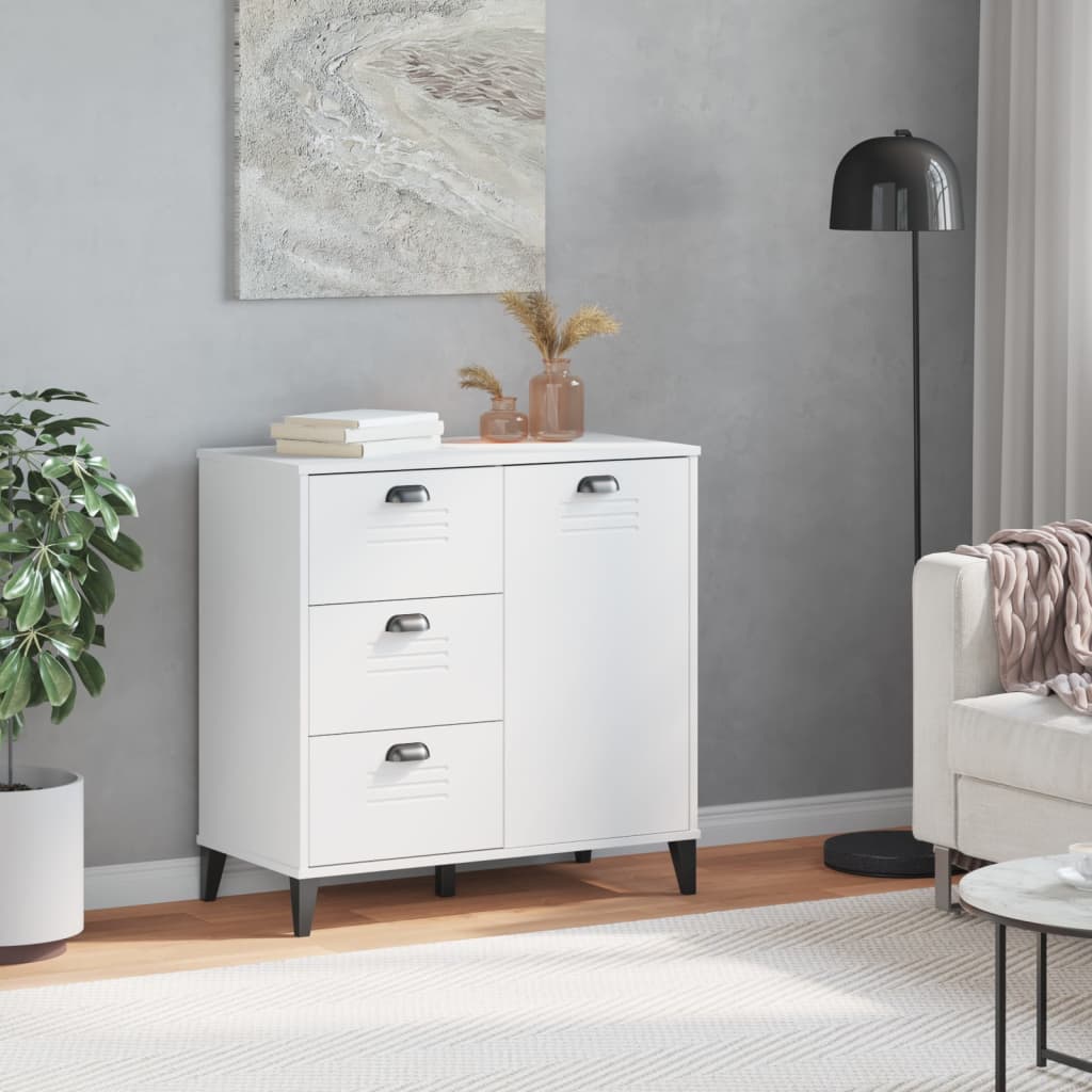 Skænk VIKEN Hvid 80x40x80 cm Træ Materiale