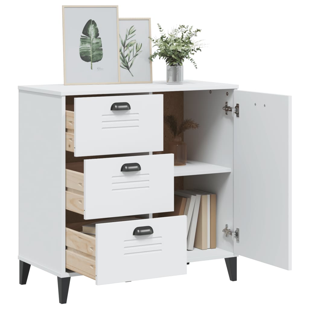 Skænk VIKEN Hvid 80x40x80 cm Træ Materiale