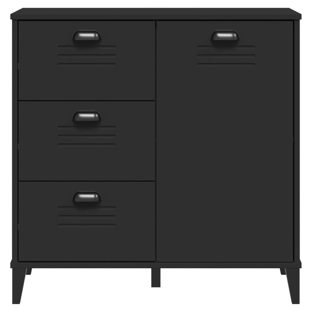 Skænk VIKEN Sort 80x40x80 cm Træ Materiale