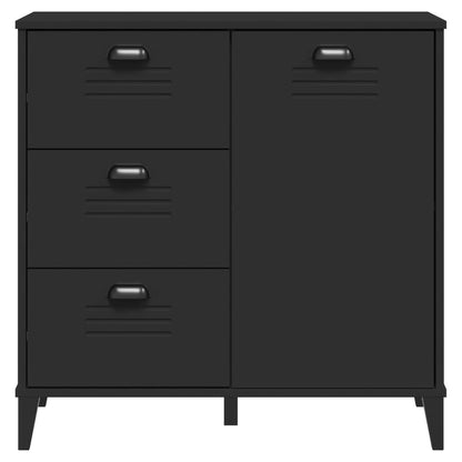 Skænk VIKEN Sort 80x40x80 cm Træ Materiale