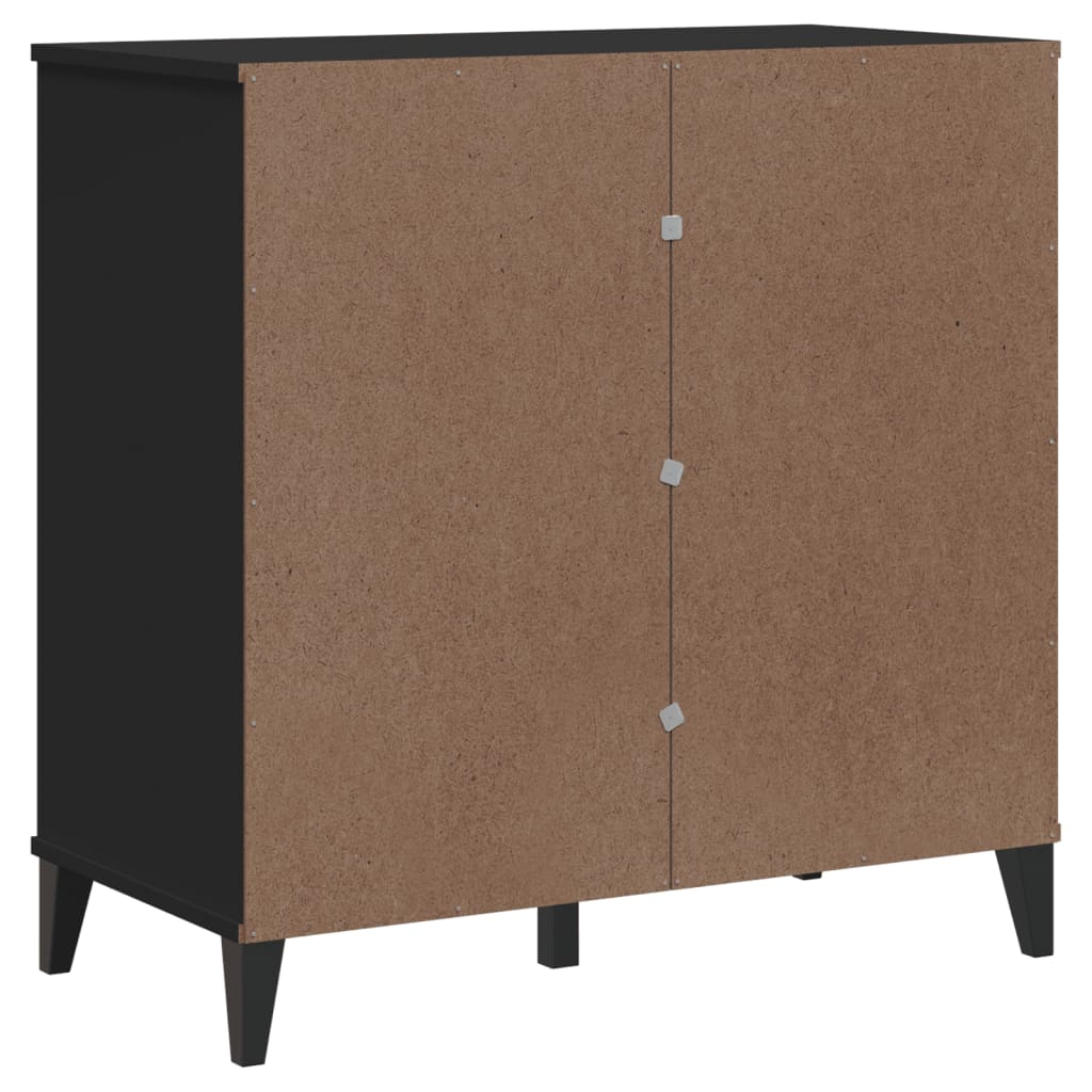 Skænk VIKEN Sort 80x40x80 cm Træ Materiale