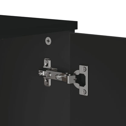 Skænk VIKEN Sort 80x40x80 cm Træ Materiale