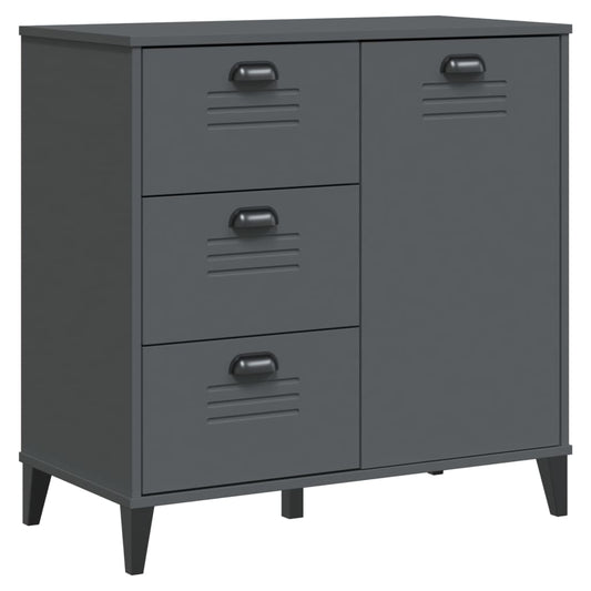 Skænk VIKEN Antracit 80x40x80 cm Træ Materiale