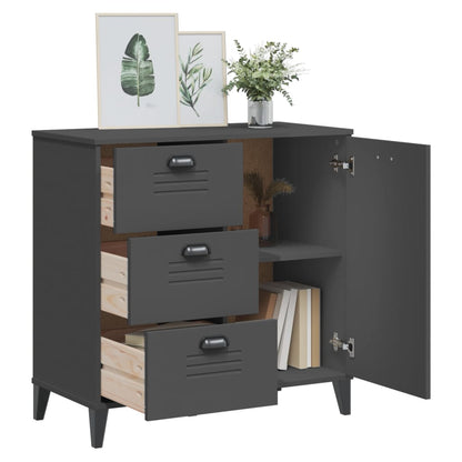Skænk VIKEN Antracit 80x40x80 cm Træ Materiale