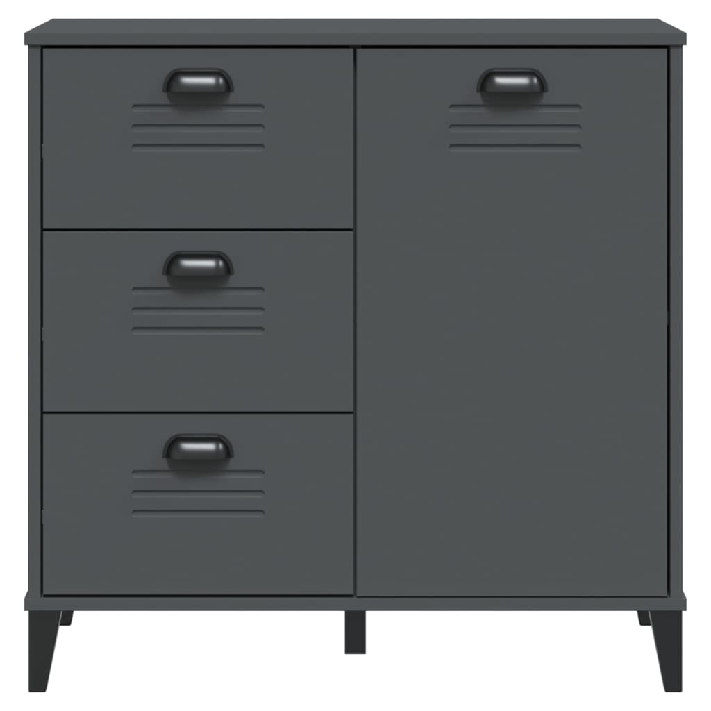 Skænk VIKEN Antracit 80x40x80 cm Træ Materiale