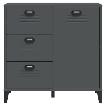 Skænk VIKEN Antracit 80x40x80 cm Træ Materiale