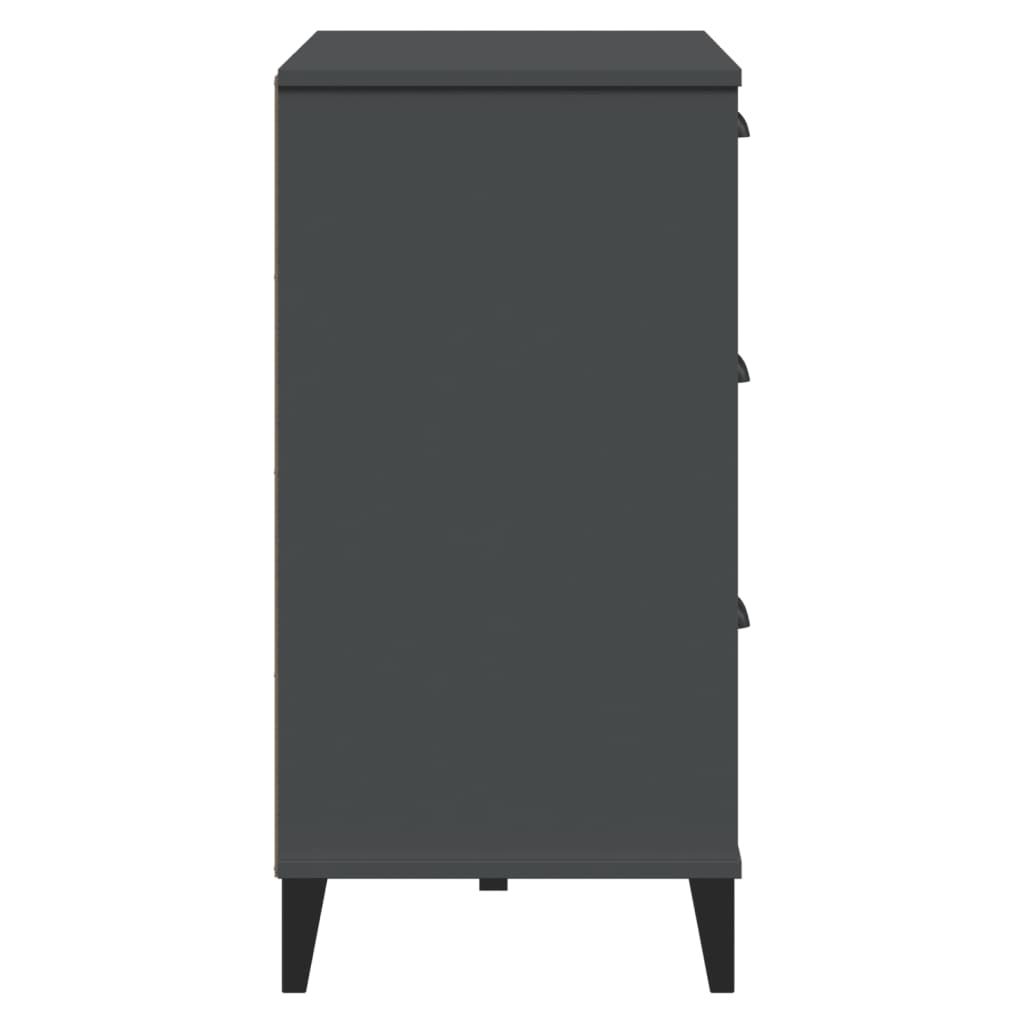 Skænk VIKEN Antracit 80x40x80 cm Træ Materiale