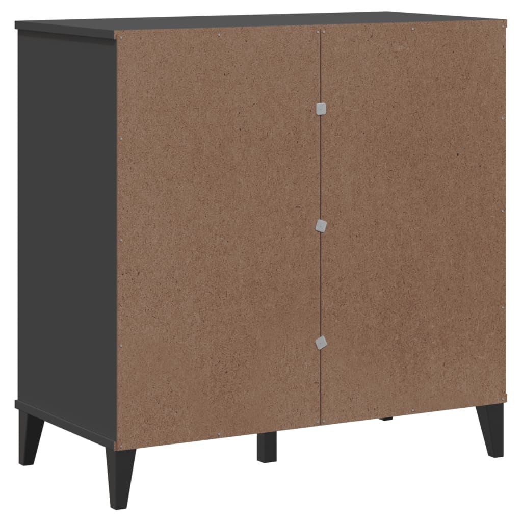 Skænk VIKEN Antracit 80x40x80 cm Træ Materiale