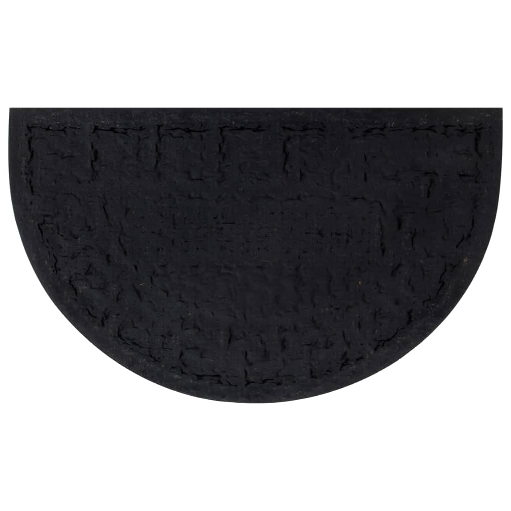 Fußmatte Halbrund 45x75 cm Gummi und Kokosfaser