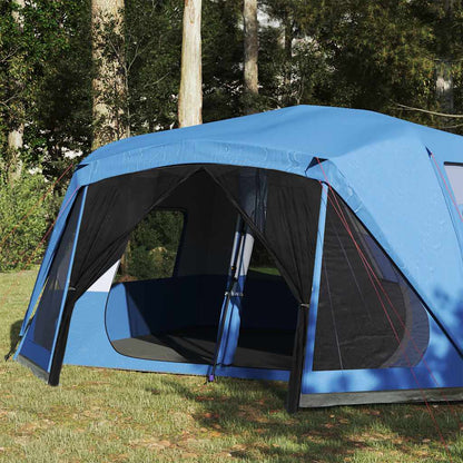 Familienzelt 10 Personen Blau Quick Release Wasserdicht