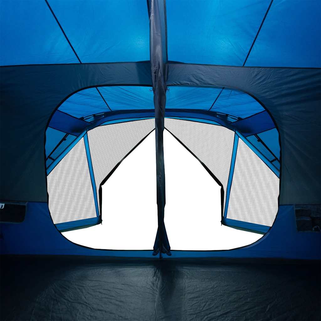 Familienzelt 10 Personen Blau Quick Release Wasserdicht