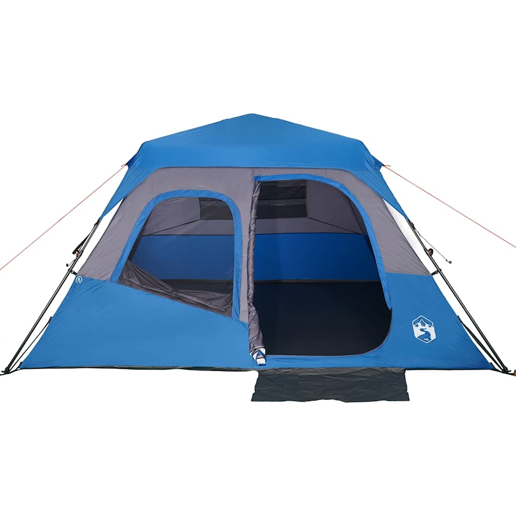 Familienzelt 6 Personen Blau Quick Release Wasserdicht