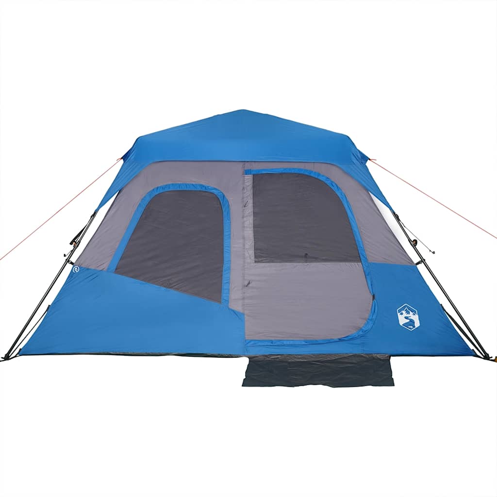 Familienzelt 6 Personen Blau Quick Release Wasserdicht