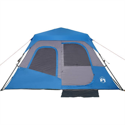 Familienzelt 6 Personen Blau Quick Release Wasserdicht