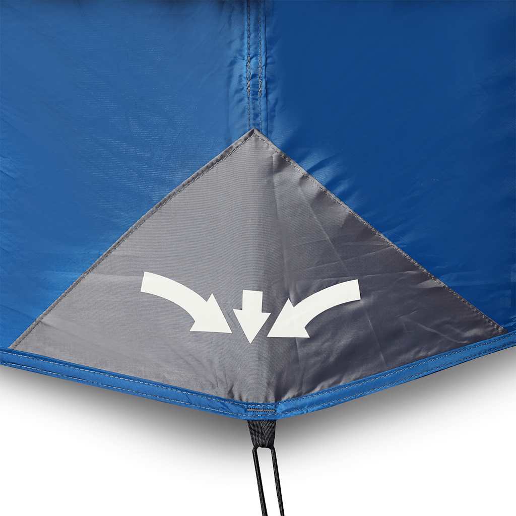 Familienzelt 6 Personen Blau Quick Release Wasserdicht