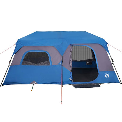 Familienzelt 9 Personen Blau Quick Release Wasserdicht
