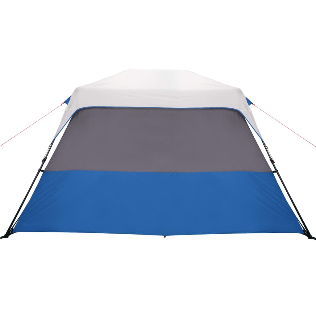 Familienzelt mit LED 6 Personen Hellblau Quick Release