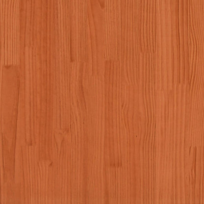 Wand-Schuhregale 2 Stk. Wachsbraun 110x8,5x23,5 cm Massivholz