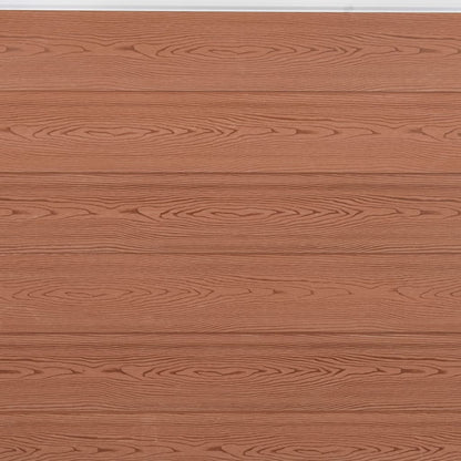 Zaunelement-Set Braun 353x186 cm WPC