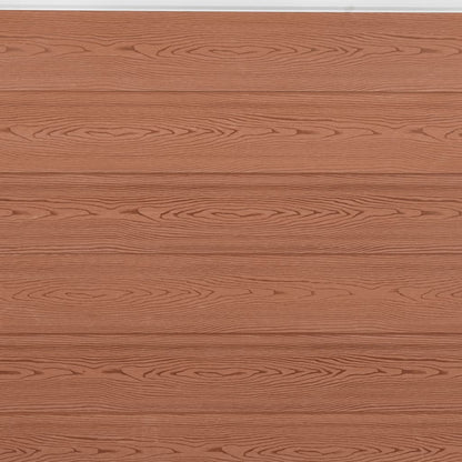 Zaunelement-Set Braun 699x186 cm WPC