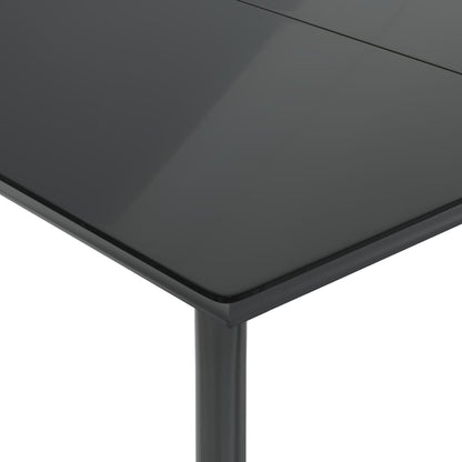 5-tlg. Garten-Essgruppe mit Kissen Braun Poly Rattan