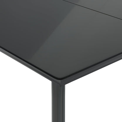 3-tlg. Bistro-Set mit Kissen Grau Poly Rattan