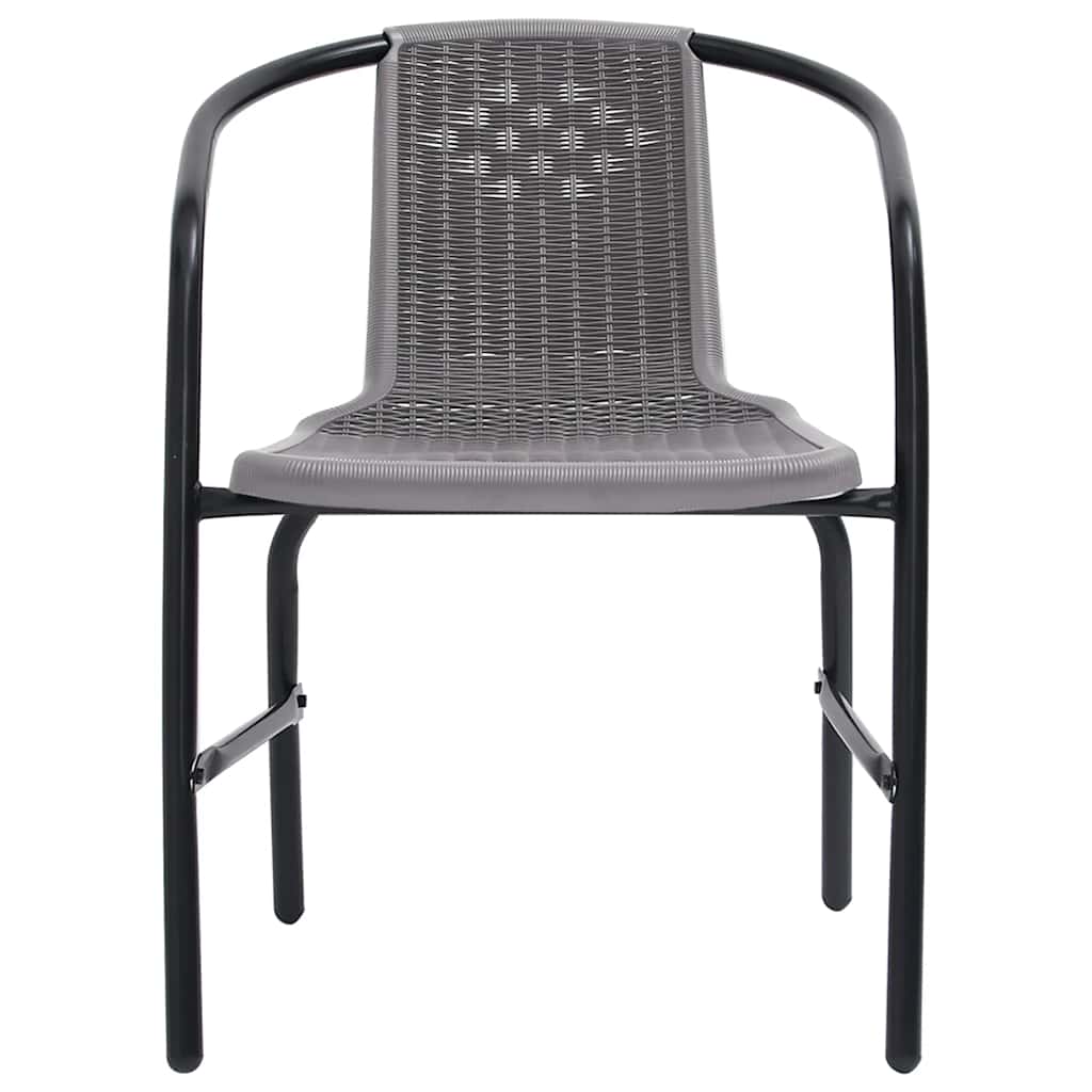 9-tlg. Garten-Essgruppe mit Kissen Beige Poly Rattan