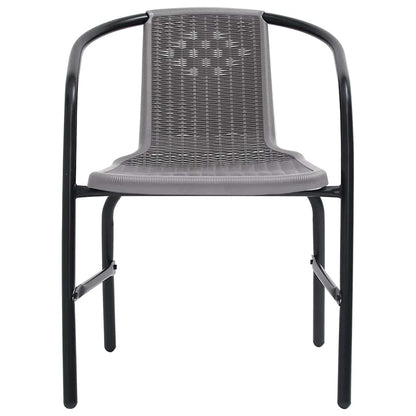 9-tlg. Garten-Essgruppe mit Kissen Beige Poly Rattan