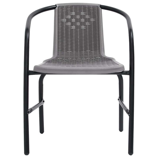 9-tlg. Garten-Essgruppe mit Kissen Beige Poly Rattan