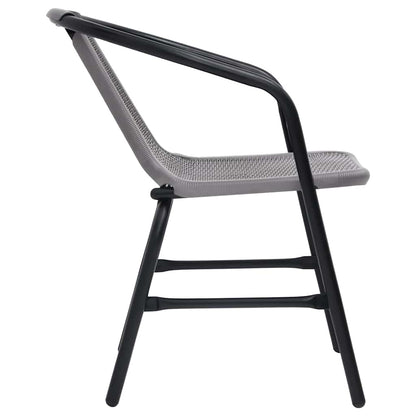 9-tlg. Garten-Essgruppe mit Kissen Beige Poly Rattan