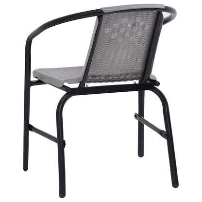 9-tlg. Garten-Essgruppe mit Kissen Beige Poly Rattan