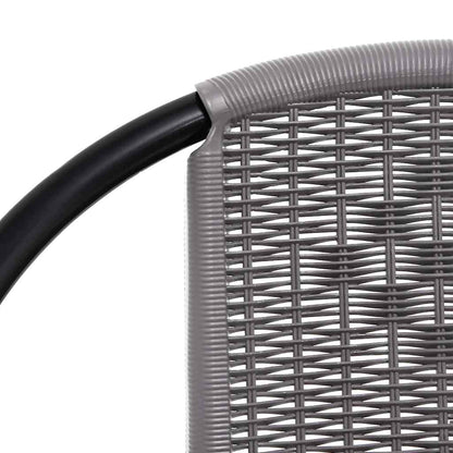 9-tlg. Garten-Essgruppe mit Kissen Beige Poly Rattan