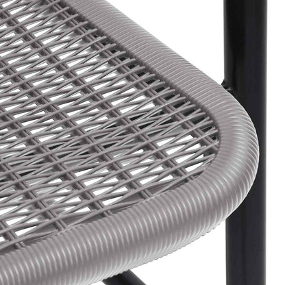 9-tlg. Garten-Essgruppe mit Kissen Beige Poly Rattan