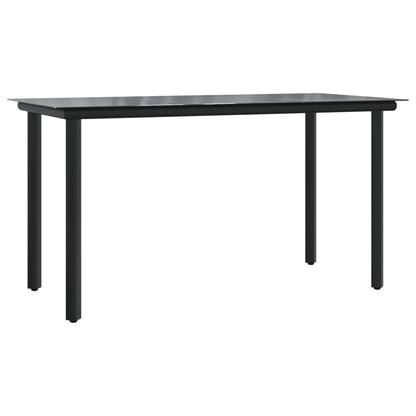 9-tlg. Garten-Essgruppe mit Kissen Grau Poly Rattan