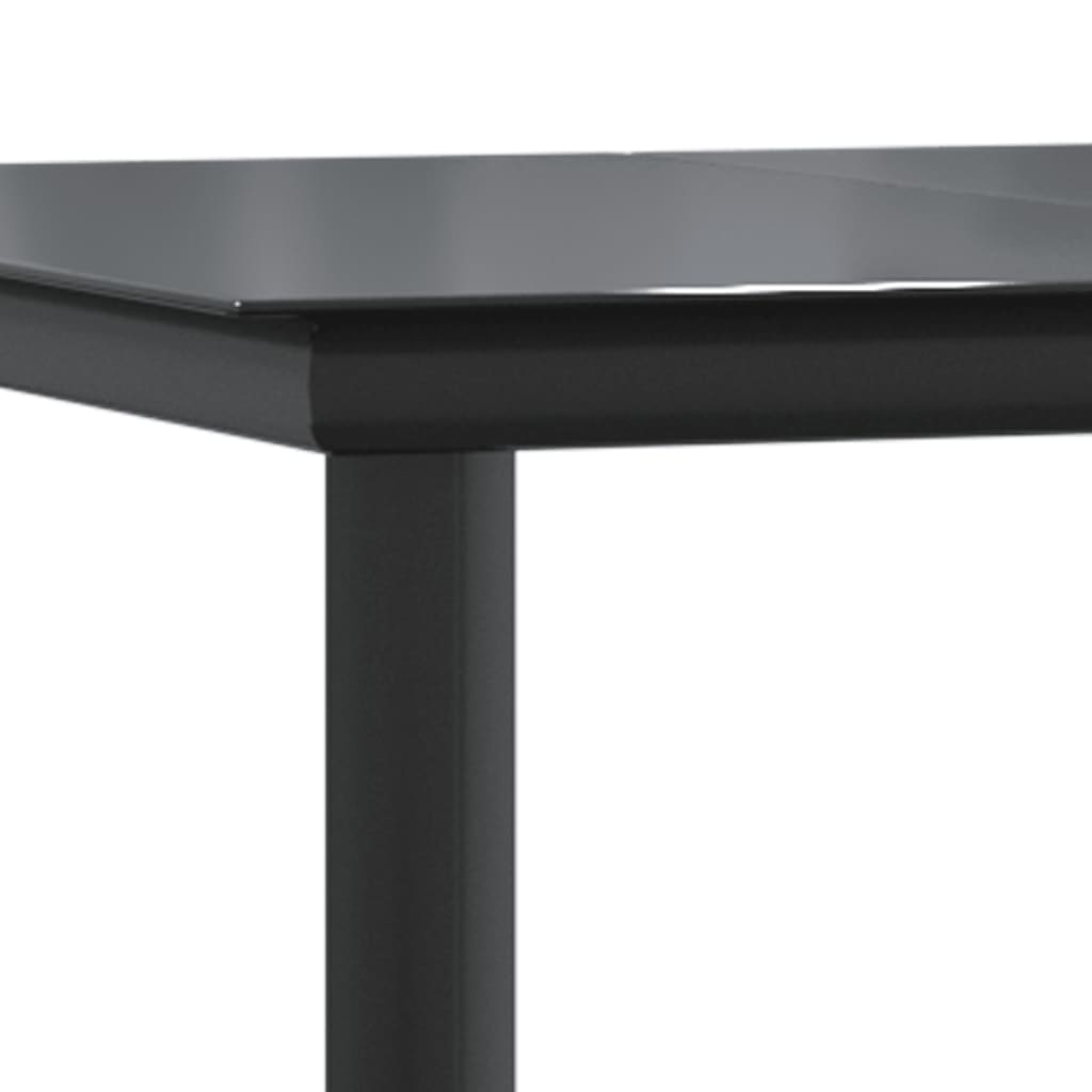 9-tlg. Garten-Essgruppe mit Kissen Grau Poly Rattan
