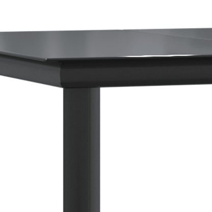 9-tlg. Garten-Essgruppe mit Kissen Grau Poly Rattan