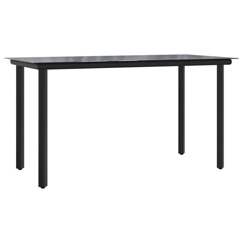 9-tlg. Garten-Essgruppe mit Kissen Grau Poly Rattan