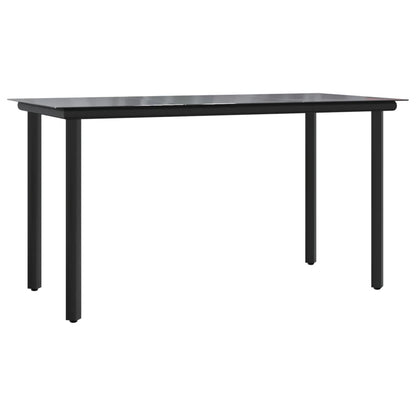 9-tlg. Garten-Essgruppe mit Kissen Grau Poly Rattan