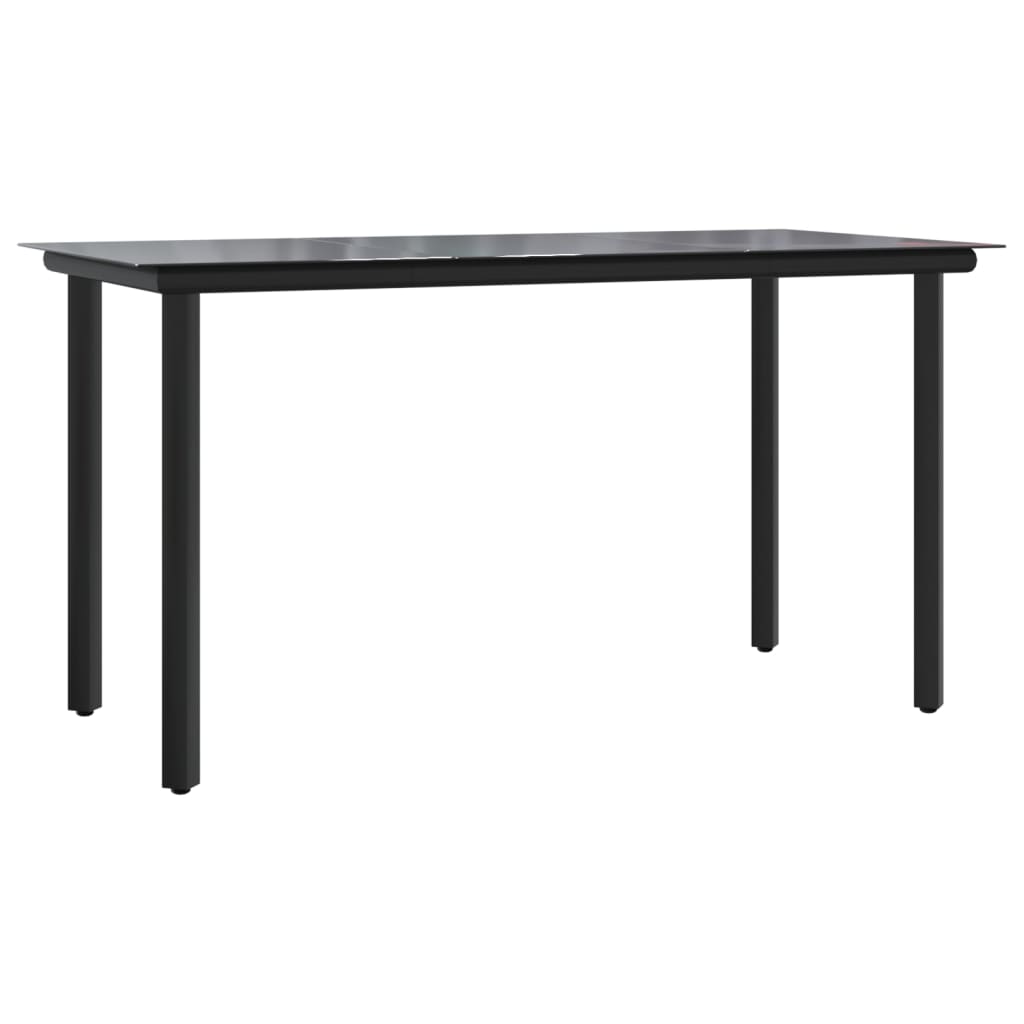 9-tlg. Garten-Essgruppe mit Kissen Grau Poly Rattan