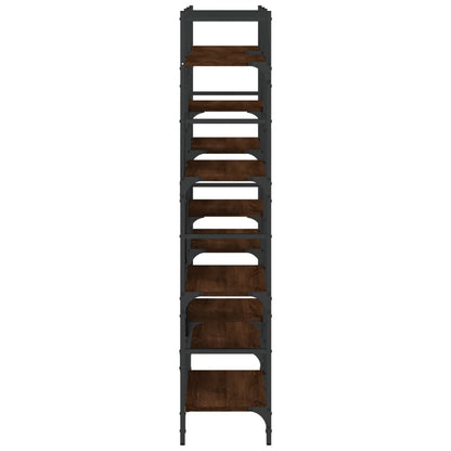 Bücherregal Braun Eichen-Optik 160x28,5x136,5 cm Holzwerkstoff