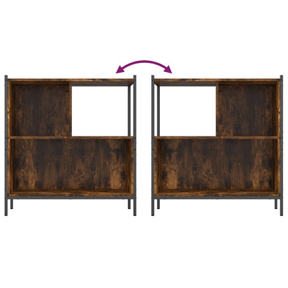 Bücherregal Räuchereiche 72x28x77,5 cm Holzwerkstoff