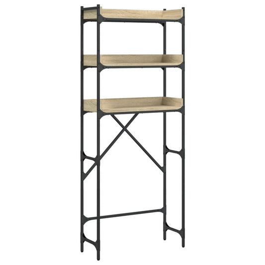 Vaskemaskinehylde Sonoma eg 67x25x163 cm træmateriale