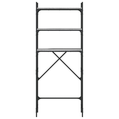 Waschmaschinenregal Grau Sonoma 67x25x163 cm Holzwerkstoff