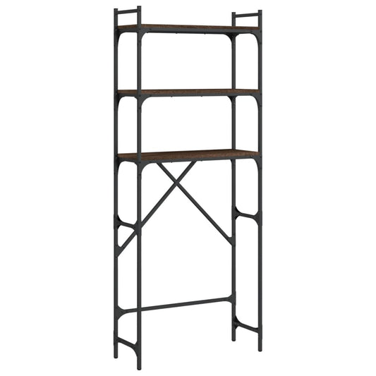 Vaskemaskinehylde Brun Eg Look 67x25x163 cm