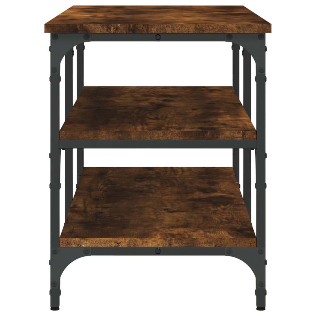 Skobænk røget eg 100x38,5x49 cm træmateriale