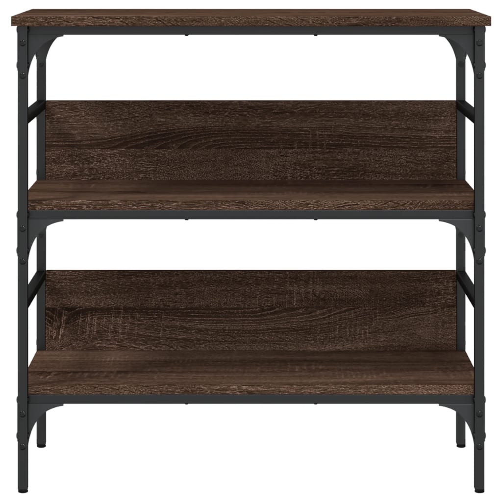 Konsolentisch Braun Eichen-Optik 75x32x75 cm Holzwerkstoff