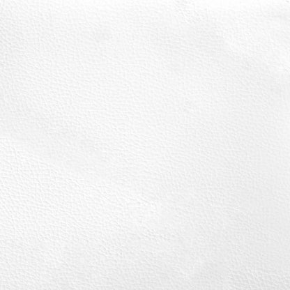 Bett mit Matratze "Dover" Weiß und Schwarz 80x200 cm Kunstleder